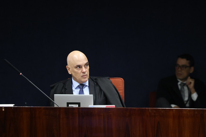 Ministro Alexandre de Moraes do Supremo Tribunal Federal em sessão plenária